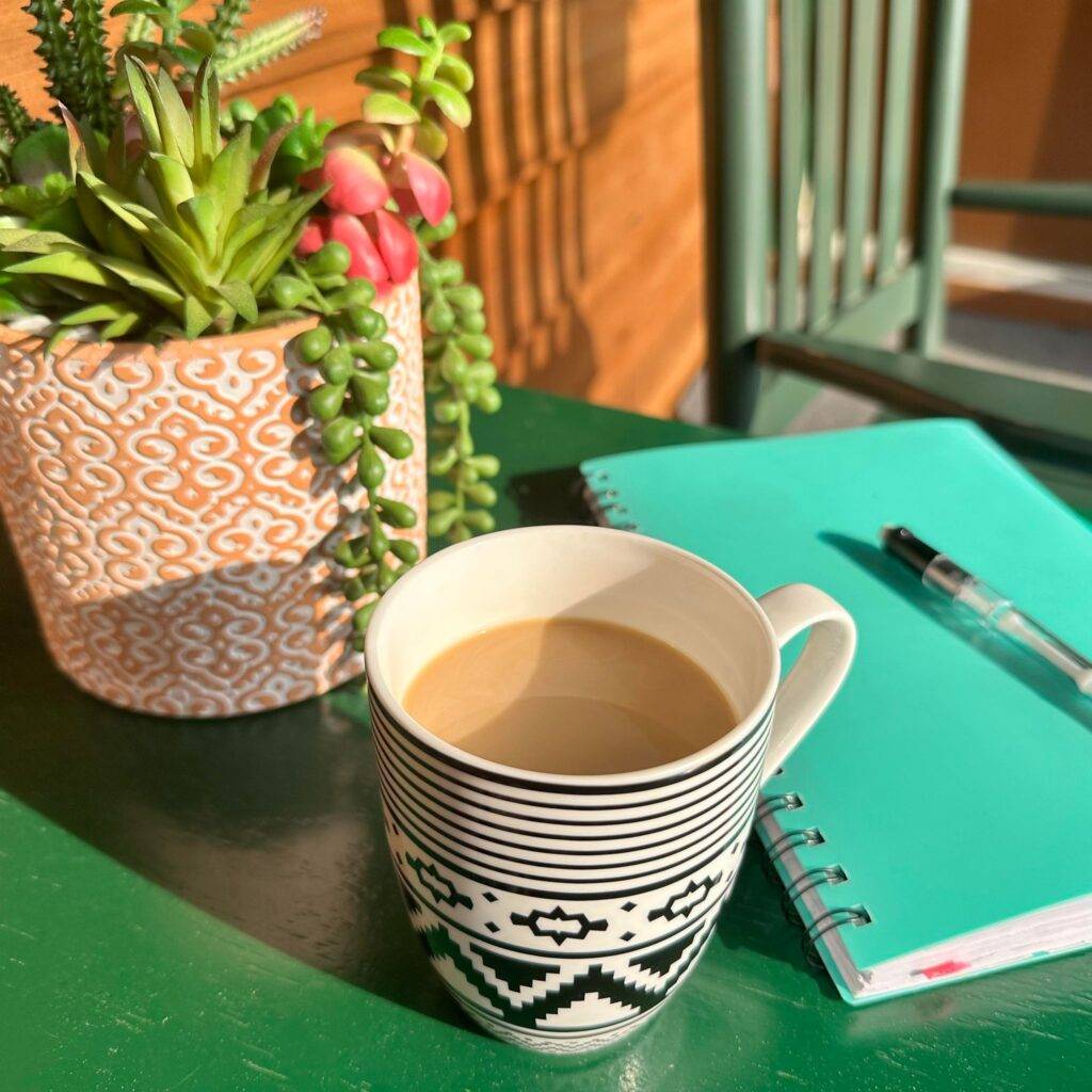 coffee and journaling