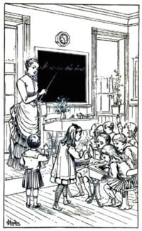 old-fashioned classroom